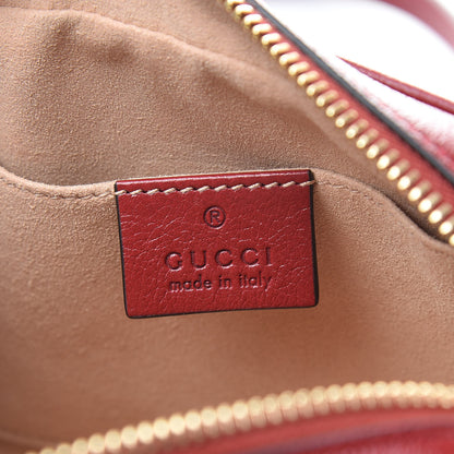 Gucci Suede Calfskin Web Mini Ophidia Shoulder Bag New Blue Romantic Cherry 6 of 12