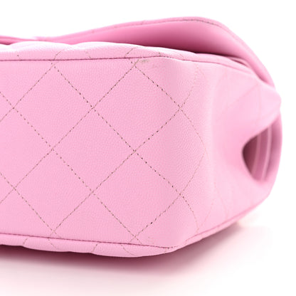 Chanel Caviar Quilted Jumbo Double Flap Pink 10 of 11