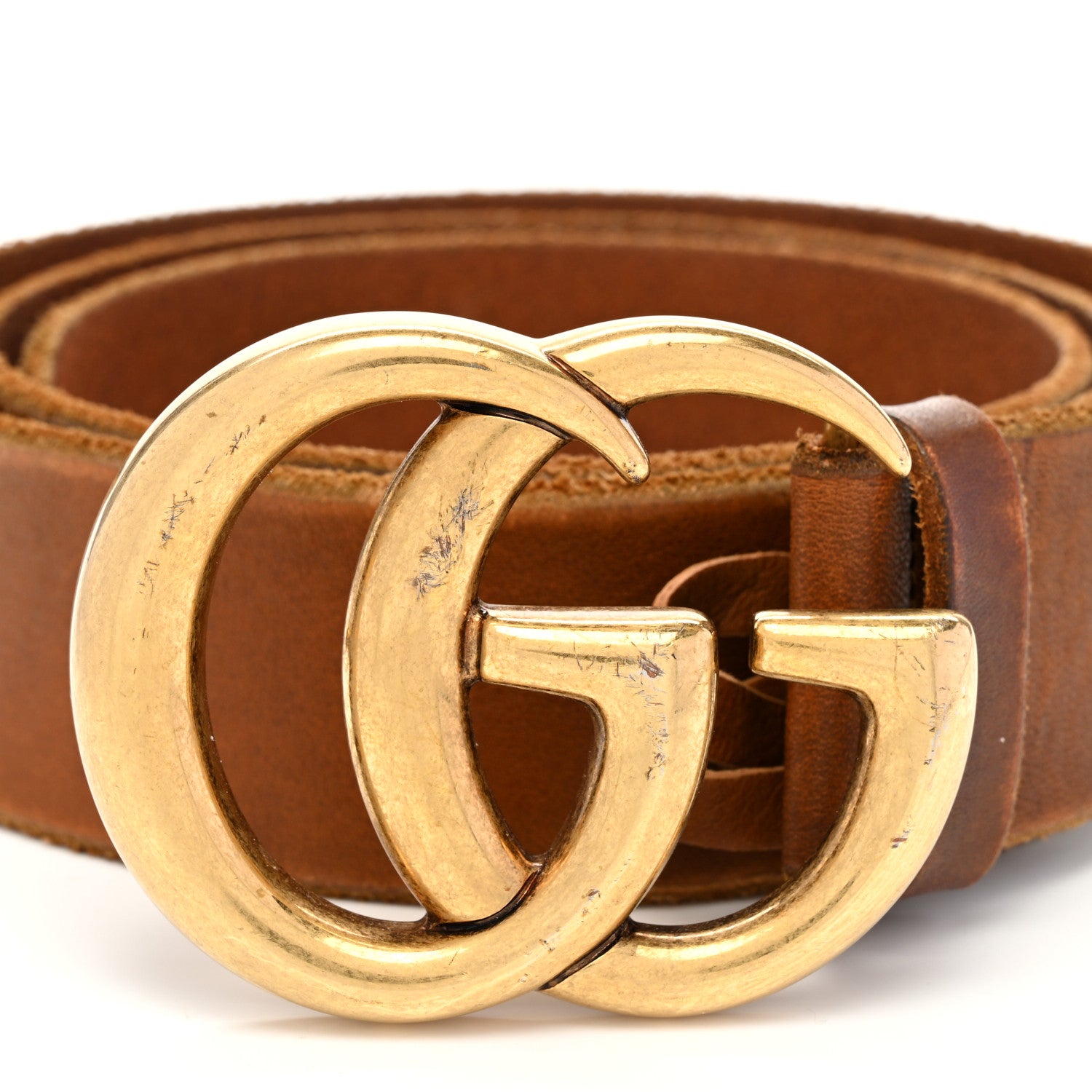 Gucci Faded Calfskin Double G 40mm Belt 90 36 Cuir 7 of 8