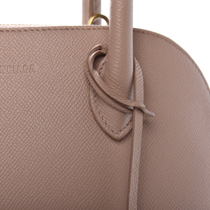Balenciaga Signature Grained Calfskin Logo S Ville Top Handle Bag Nude Beige White 8 of 10