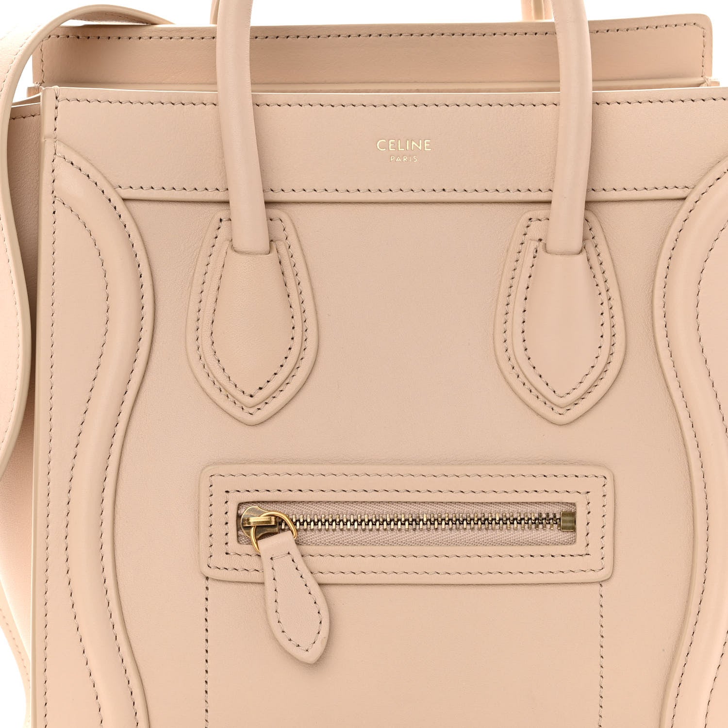 Celine Smooth Calfskin Nano Luggage Powder 8 of 11
