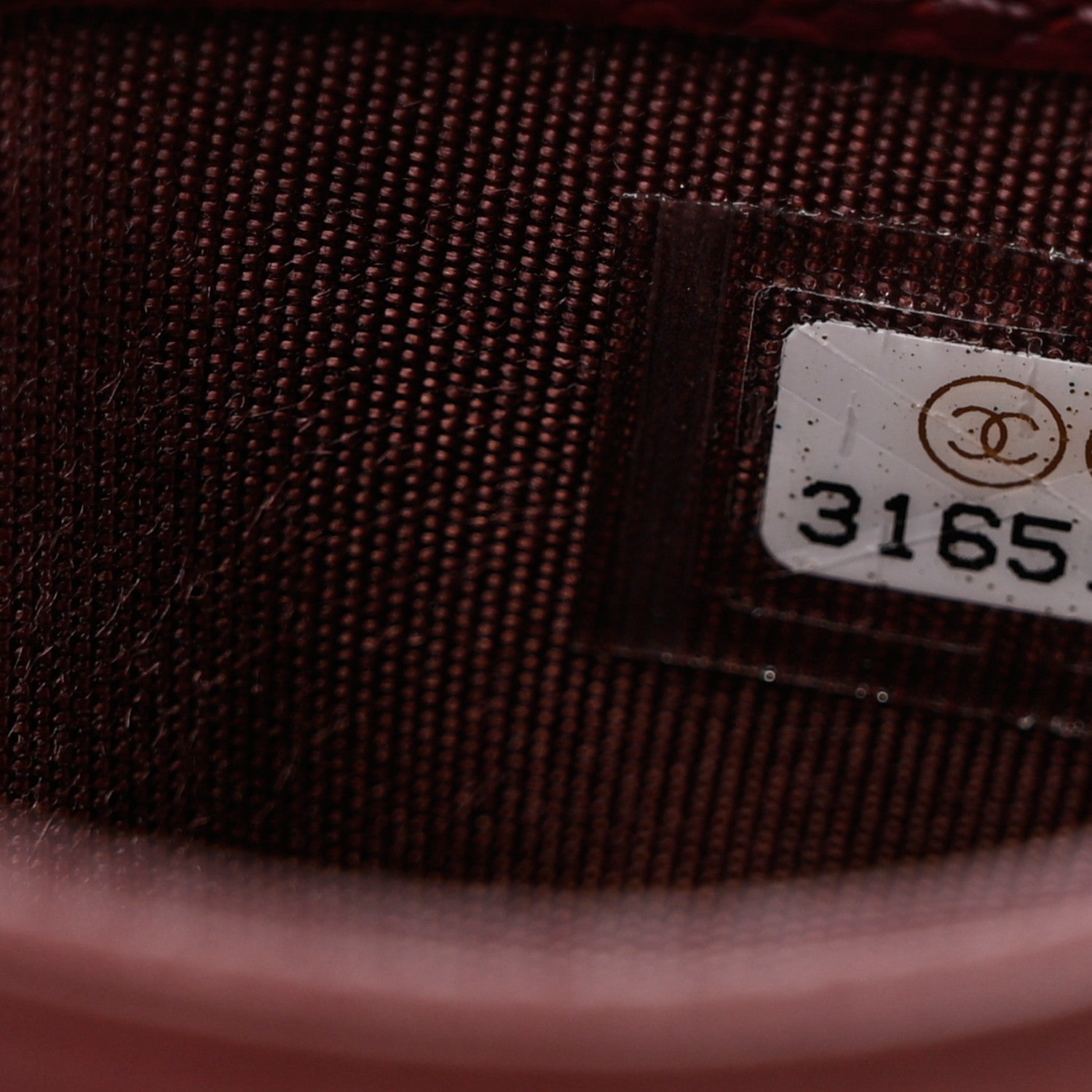 Chanel Caviar Quilted Card Holder Burgundy 7 of 8