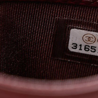 Chanel Caviar Quilted Card Holder Burgundy 7 of 8