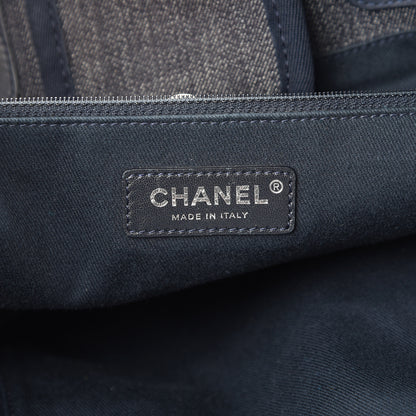 Chanel Denim Medium Deauville Tote Dark Blue 5 of 10