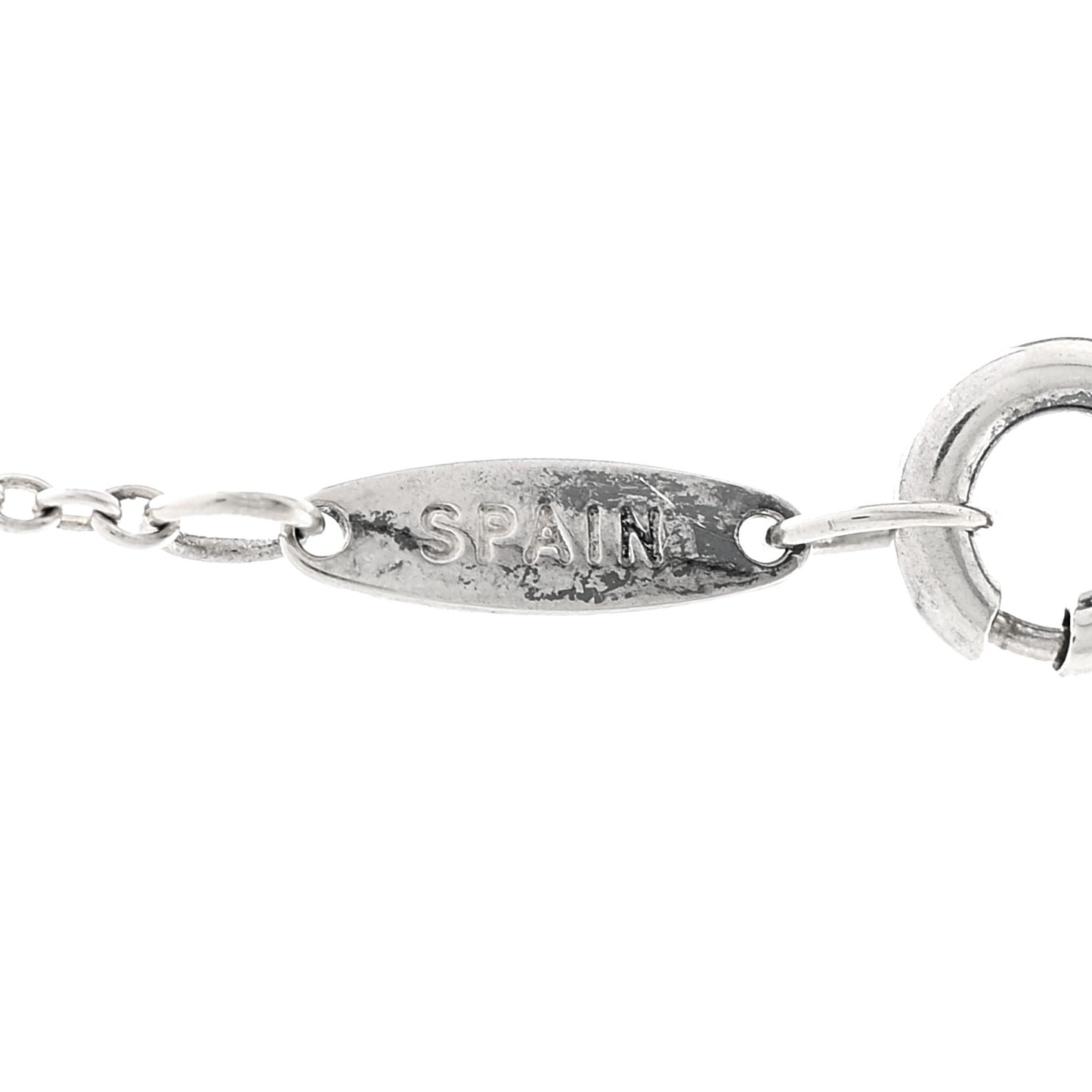 Sterling Silver Diamond .09ctw Elsa Peretti Diamonds by the Yard Three Station Necklace