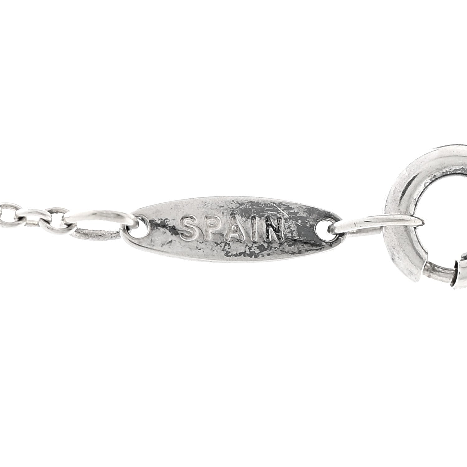 Tiffany Sterling Silver Diamond .09ctw Elsa Peretti Diamonds by the Yard Three Station Necklace 6 of 6