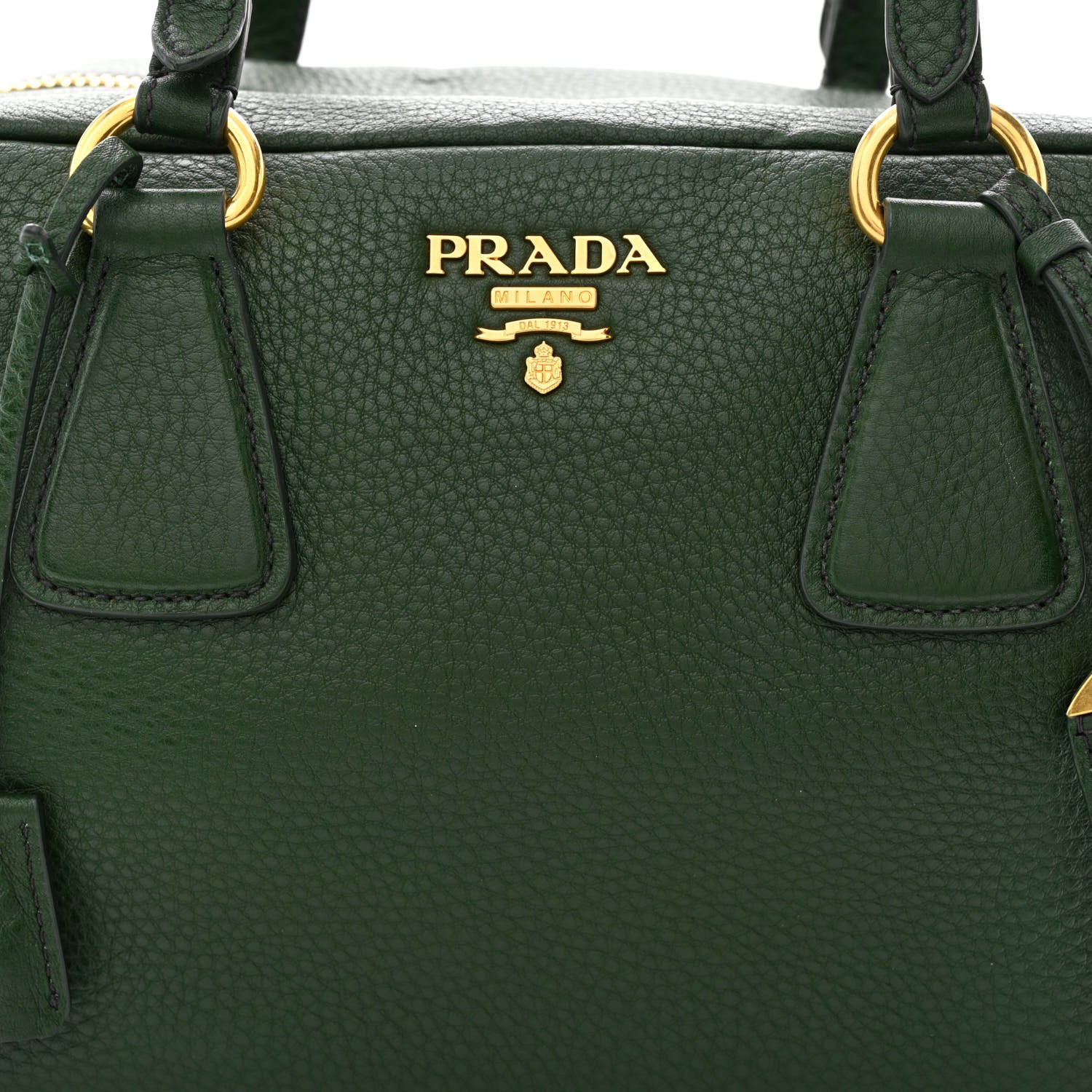 Prada Vitello Daino Top Handle Tote Foresta 10 of 19