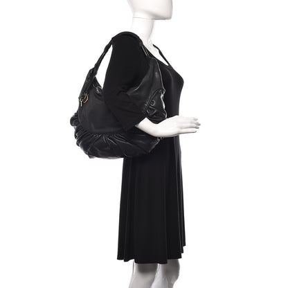 Christian Dior Calfskin XXL Gypsy Hobo Black 2 of 10