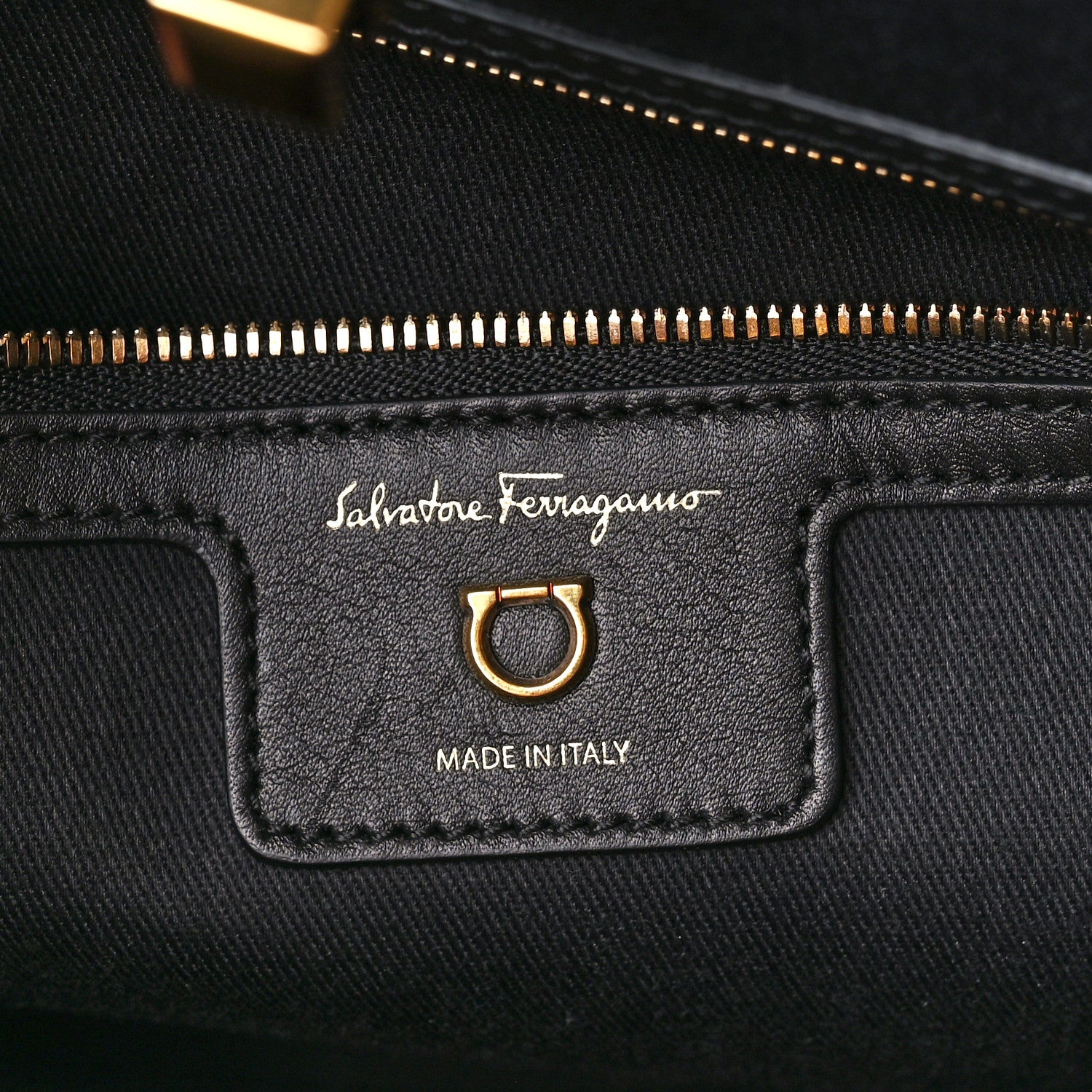 Salvatore Ferragamo Woven Raffia Calfskin The Studio Tote Beige Black 7 of 12