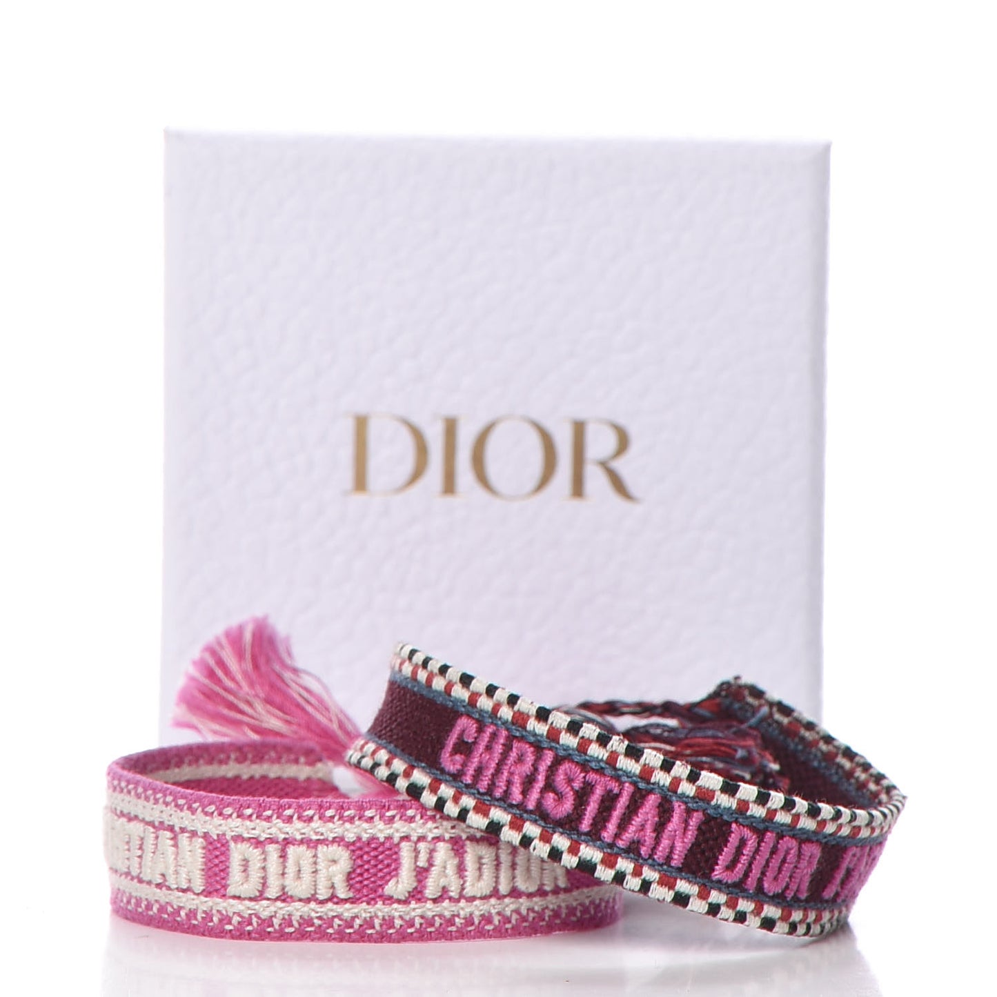 Woven Cotton J'Adior Friendship Bracelet Set Beige Multicolor