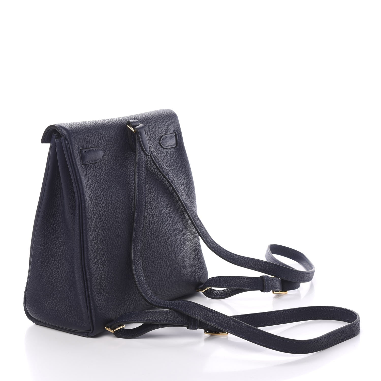 Hermes Taurillon Clemence Kelly Ado Backpack Bleu Nuit 2 of 10