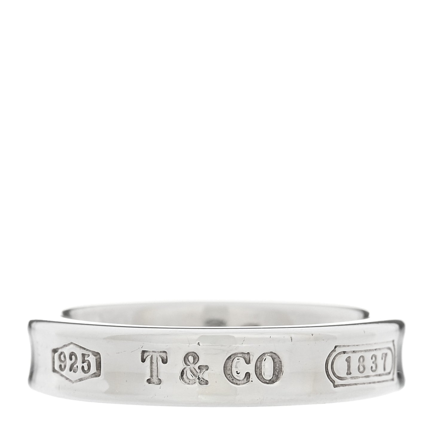 Sterling Silver Narrow 1837 Band Ring 47 4.25