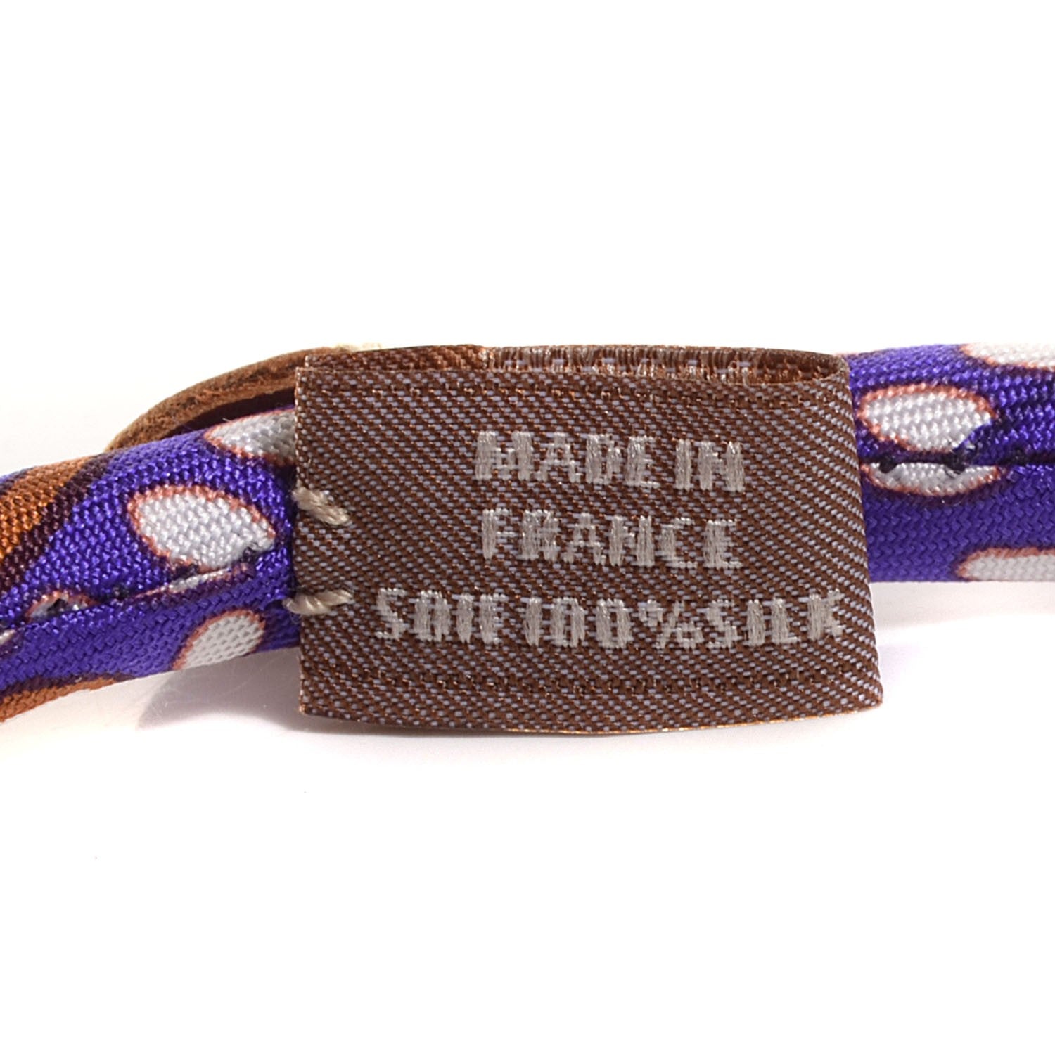 Hermes Silk Collier En Soie Petit H Necklace 3 of 5