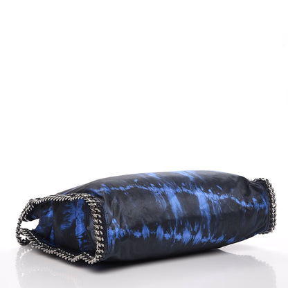 Stella McCartney Tie Dyed Satin Falabella Fold Over Tote Cerulean 4 of 7