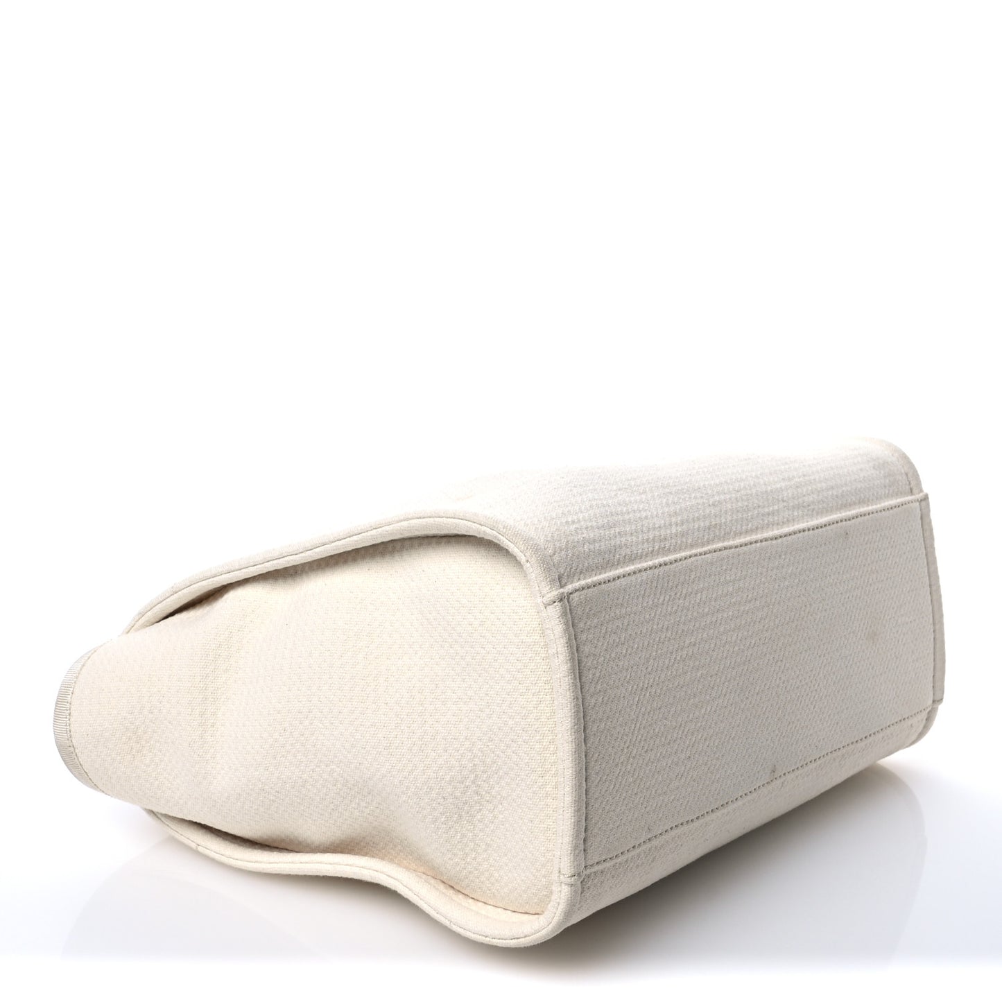 Mixed Fibers Small Deauville Tote White