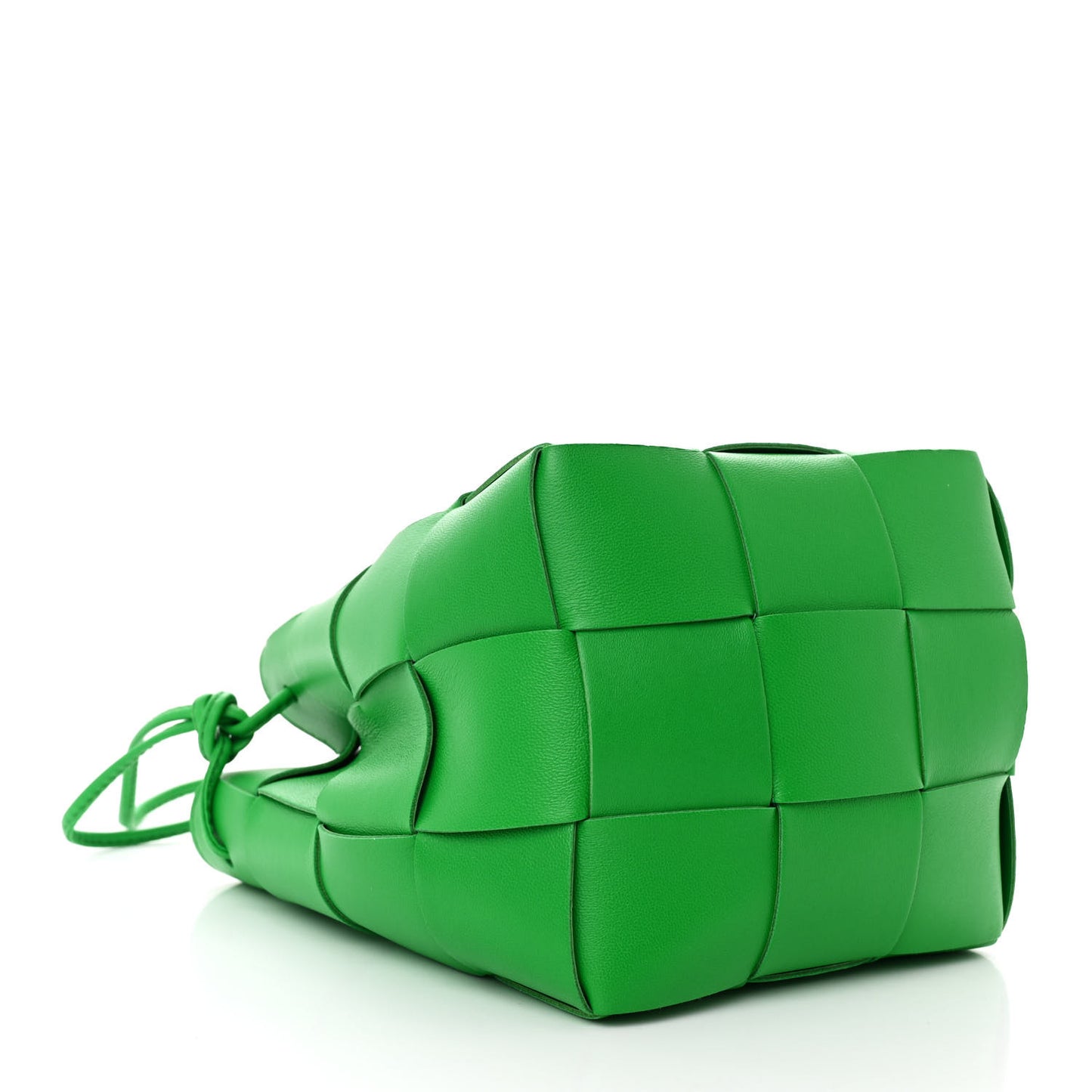 Nappa Maxi Intrecciato Small Cassette Bucket Bag Parakeet