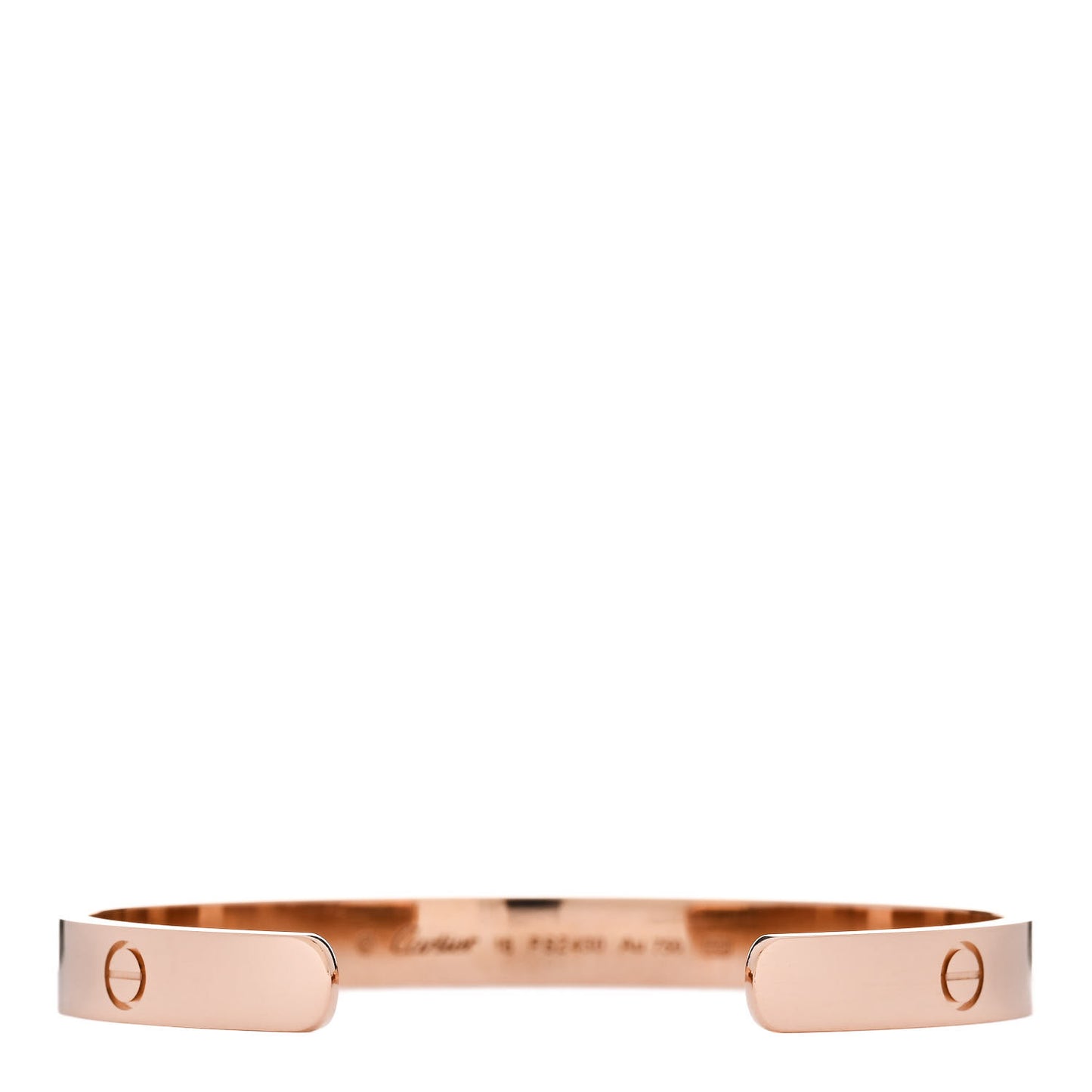 18K Pink Gold LOVE Cuff Bracelet 18