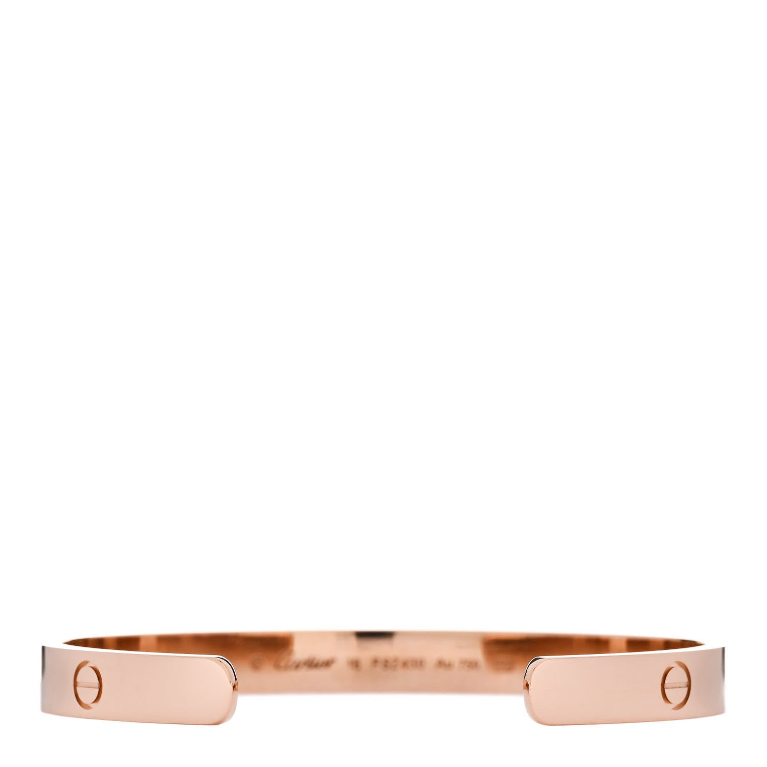 Cartier 18K Pink Gold LOVE Cuff Bracelet 18 2 of 4