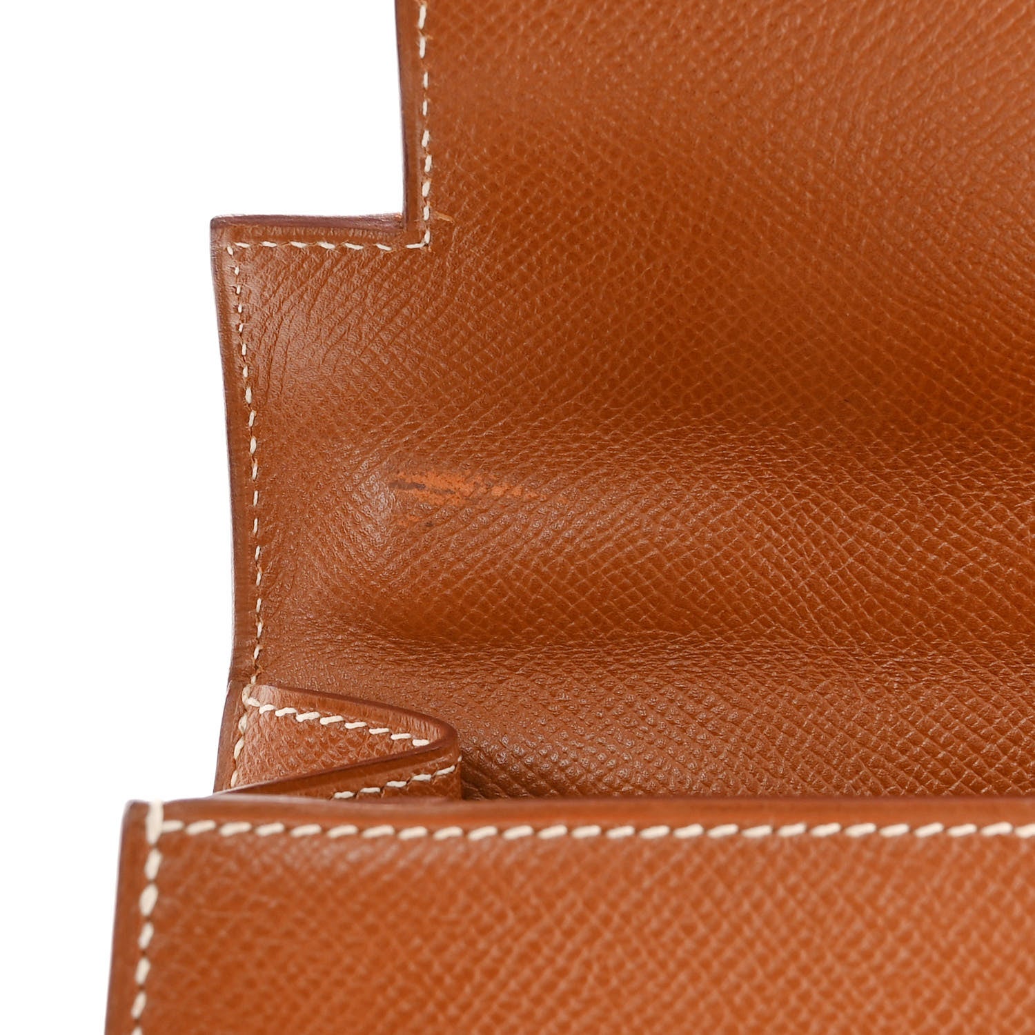 Hermes Courchevel Kelly Sellier 32 Gold 12 of 14