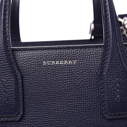 Burberry Grainy Calfskin House Check Small Banner Tote Regency Blue 8 of 10