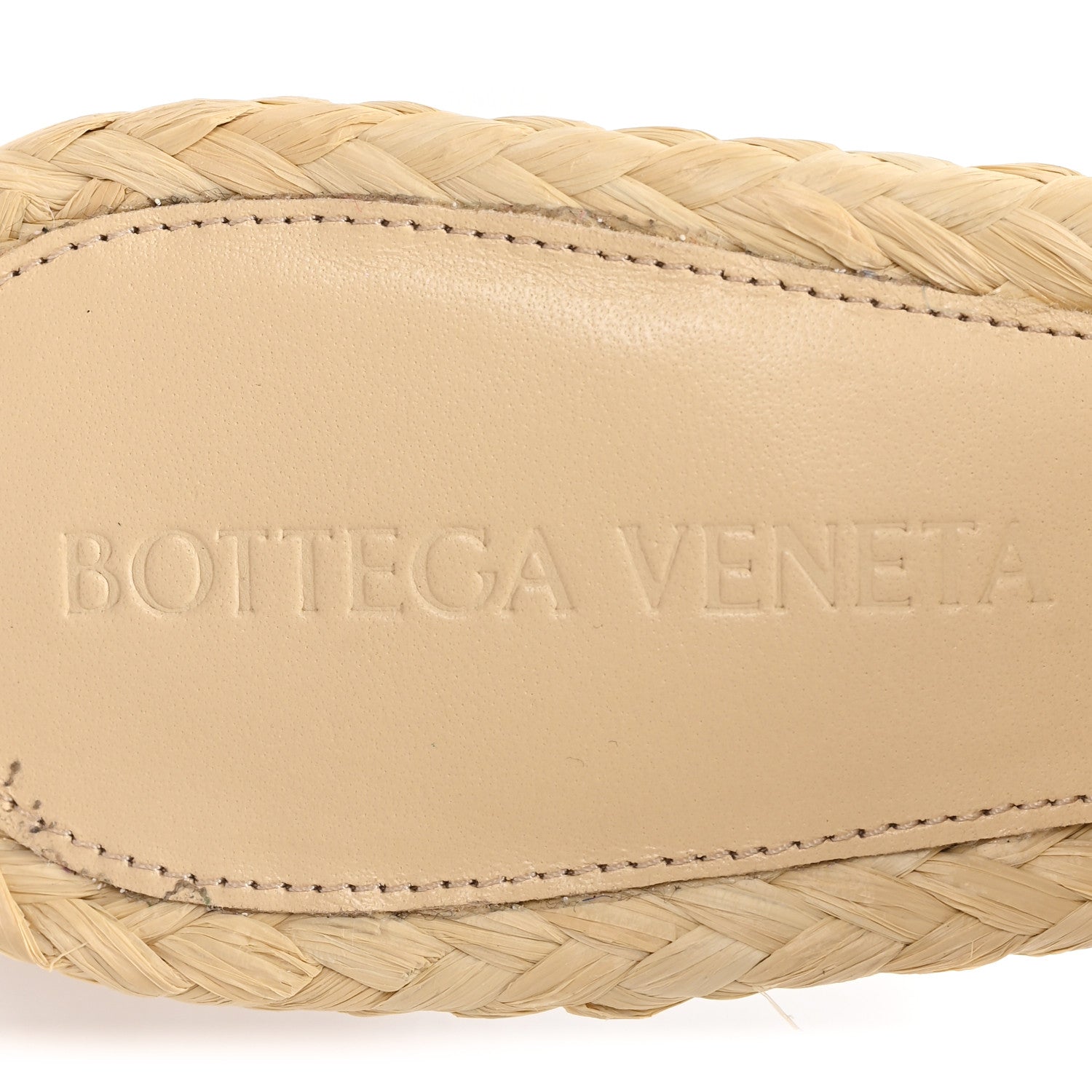 Bottega Veneta Raffia Intrecciato Lido Mule 90 Sandals 36 Cane Sugar 8 of 9