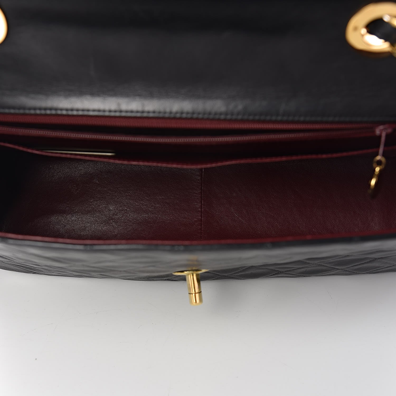 Chanel Lambskin Quilted XL Jumbo Single Flap Black 5 of 13