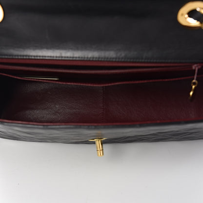 Chanel Lambskin Quilted XL Jumbo Single Flap Black 5 of 13