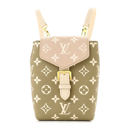 Louis Vuitton Empreinte Monogram Spring in the City Tiny Backpack Kaki Beige Cream 1 of 10