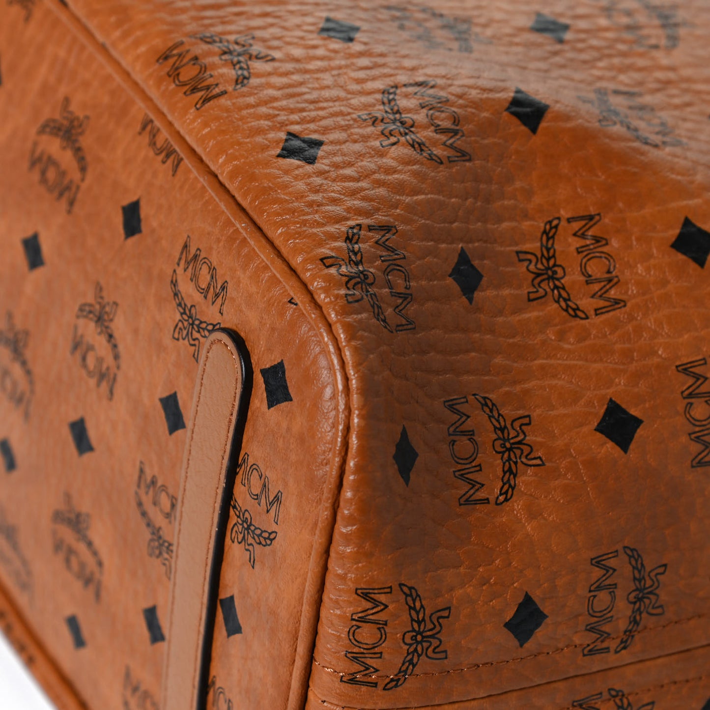 Visetos Medium Liz Reversible Shopper Tote Cognac
