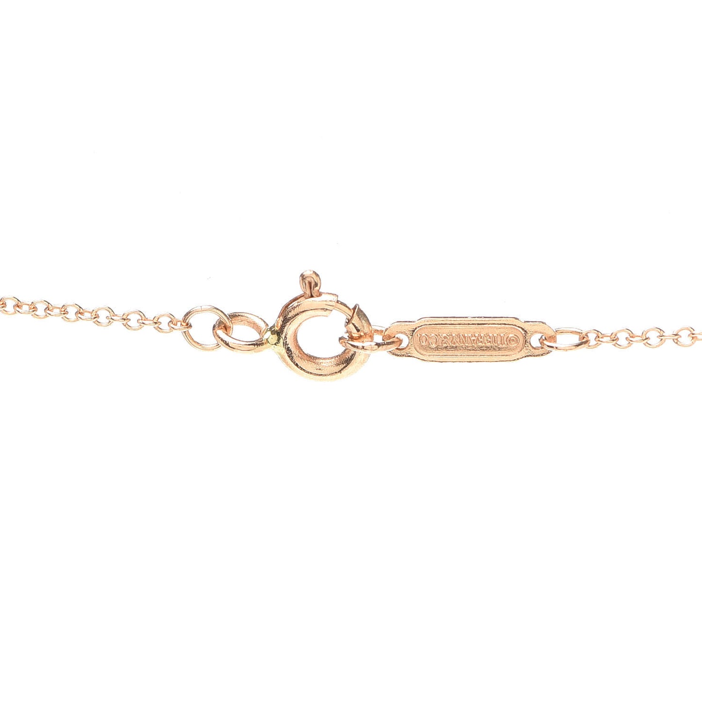 18K Rose Gold Pink Sapphire Quatra Key Pendant Necklace