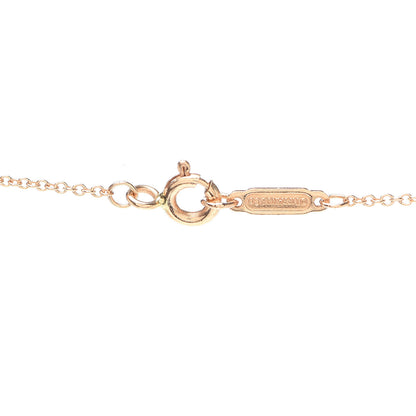 Tiffany 18K Rose Gold Pink Sapphire Quatra Key Pendant Necklace 5 of 6