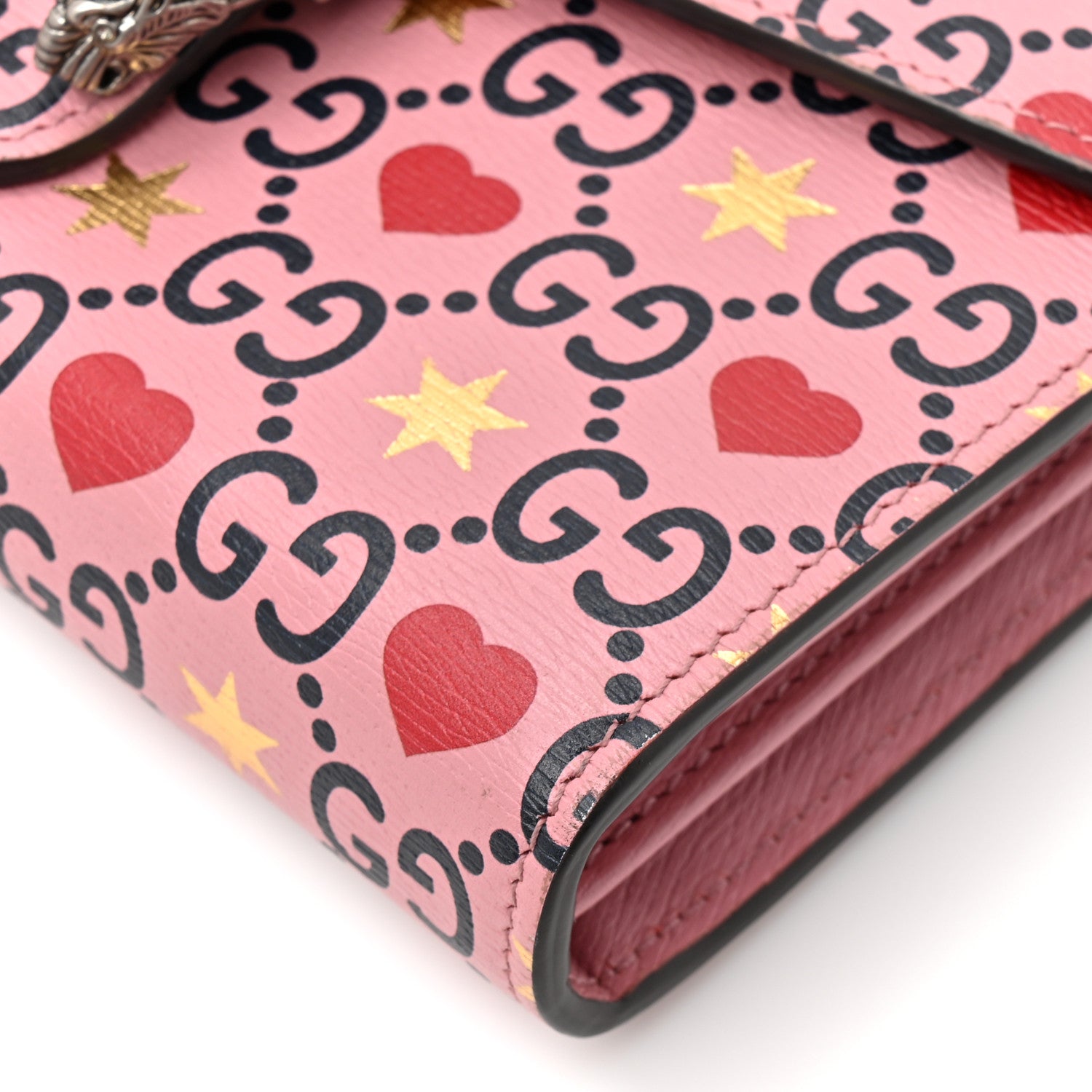 Gucci Calfskin Valentine's Day Exclusive Mini Dionysus Chain Wallet 13 of 14