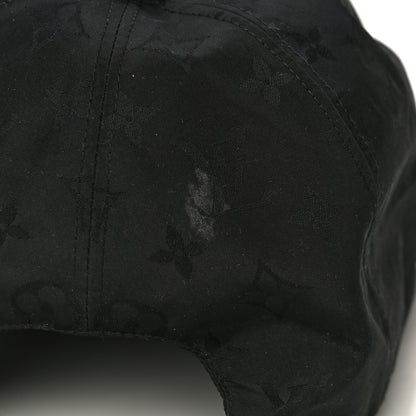 Louis Vuitton Polyester Silk Monogram LV Get Ready Cap M Black 7 of 10