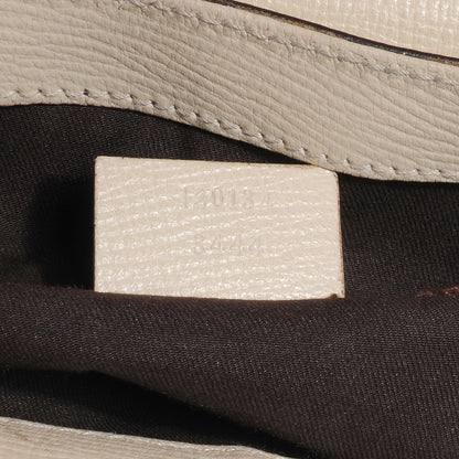 Gucci Textured Leather Horsebit Clutch Beige 7 of 9
