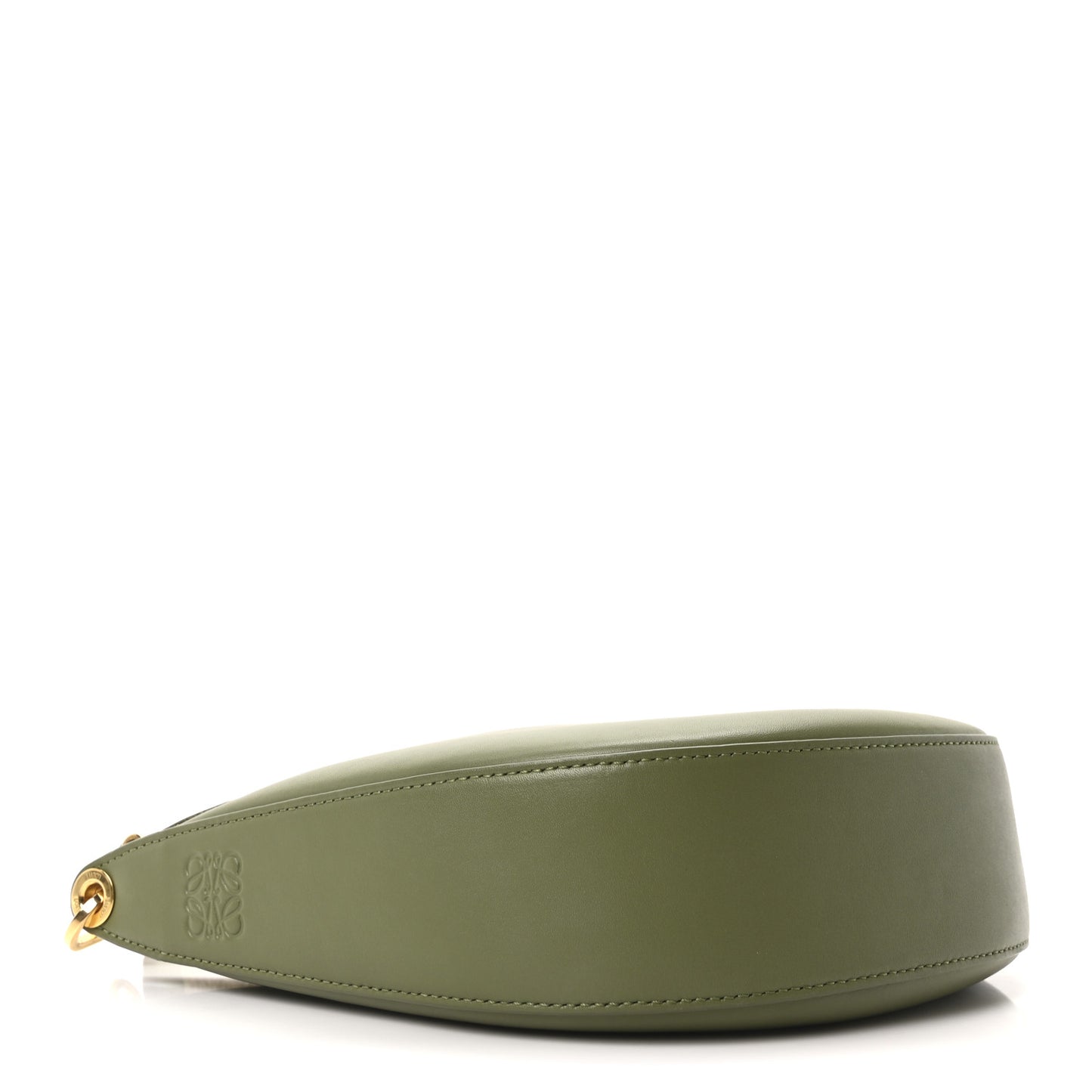 Satin Calfskin Jacquard Small Luna Bag Avocado Green