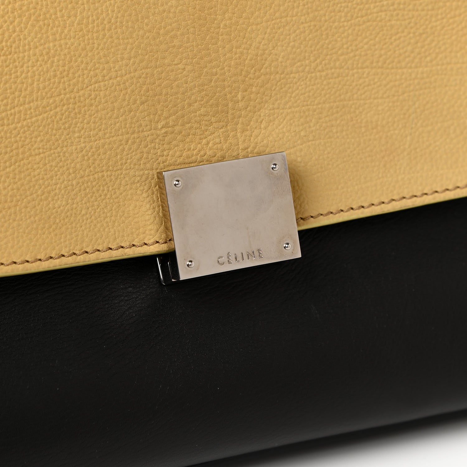 Celine Velluto Calfskin Medium Tri-Color Trapeze 18 of 20