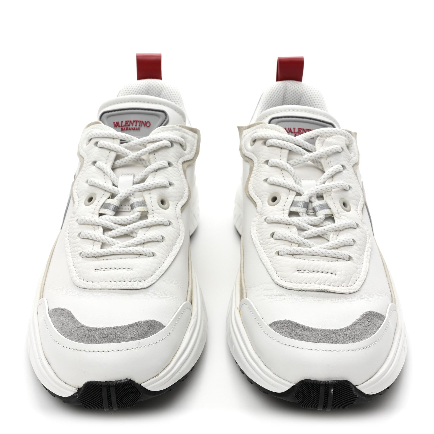 Valentino Garavani Calfskin Split Shegoes Sneakers 39 Ghiaccio White 2 of 9