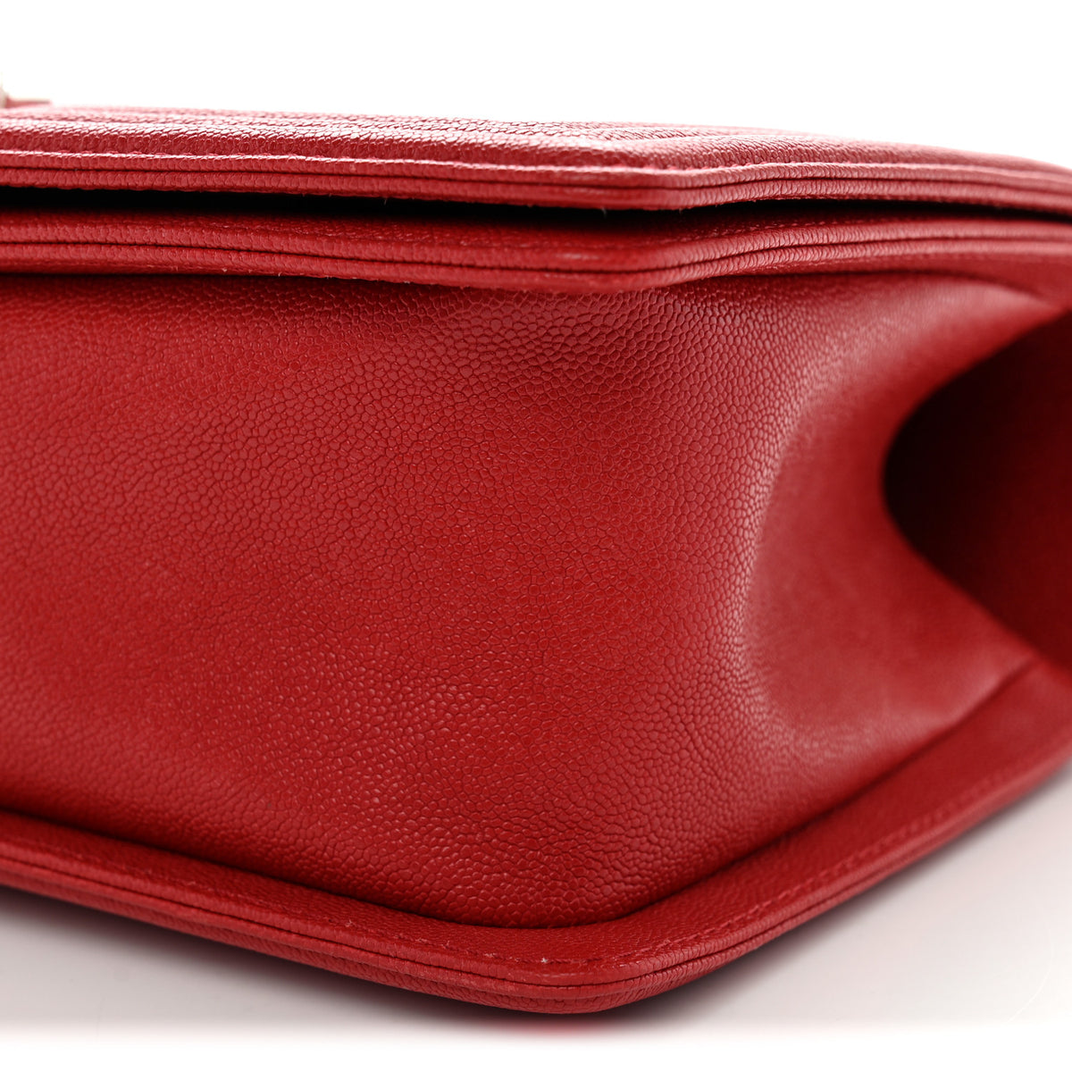 Chanel Caviar Quilted Medium Boy Flap Red 10 of 11