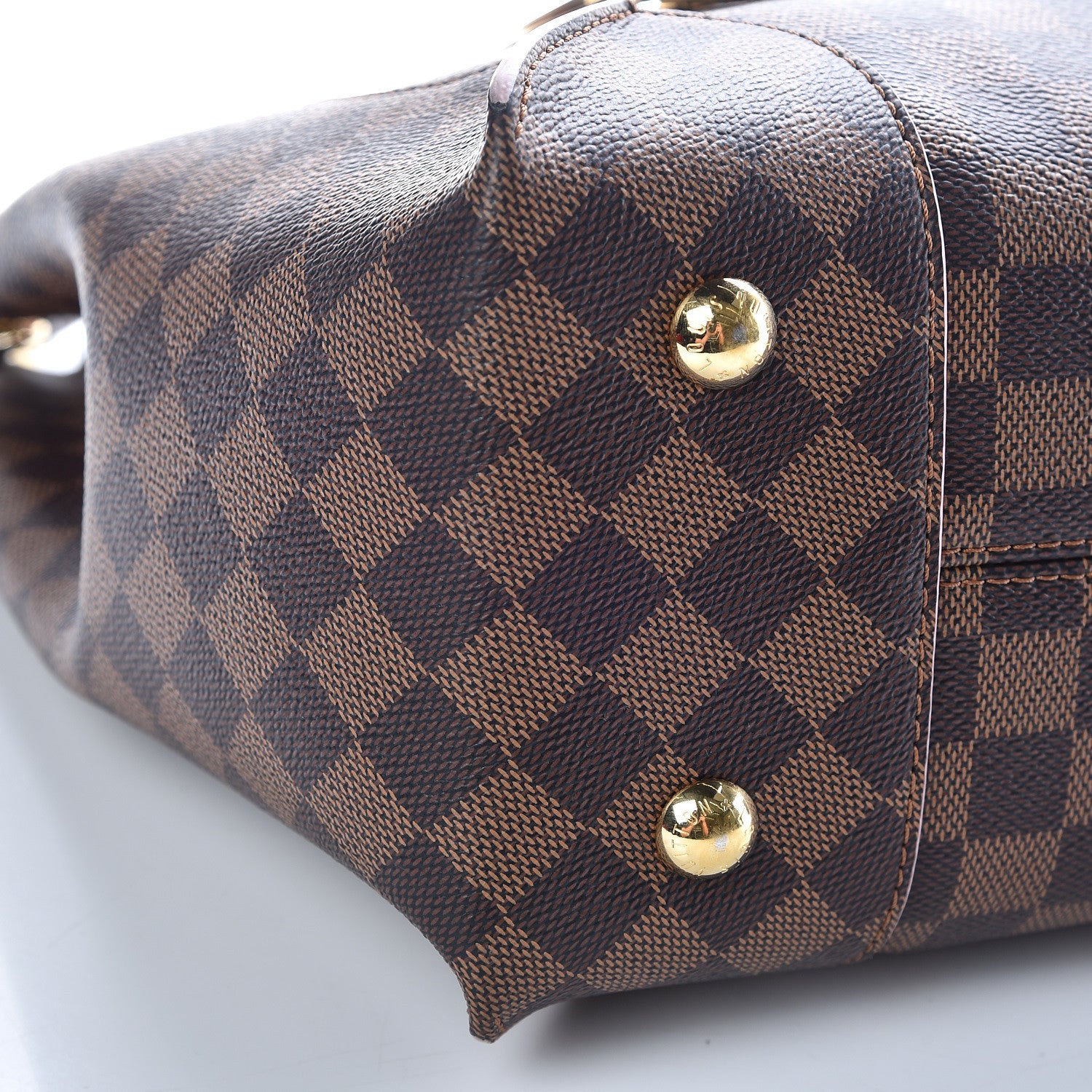 Louis Vuitton Damier Ebene Caissa Hobo Rose Ballerine 5 of 18