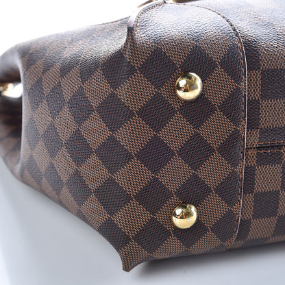 Louis Vuitton Damier Ebene Caissa Hobo Rose Ballerine 5 of 18
