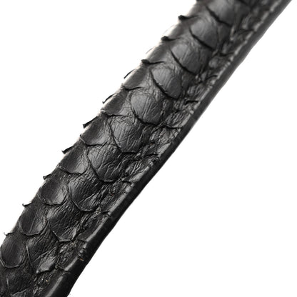 Saint Laurent Snakeskin Souple North South Tote Black 17 of 17