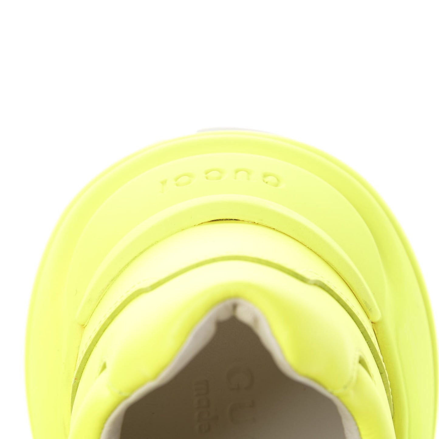 Calfskin Mens Rhyton Sneakers 12 Yellow Fluo