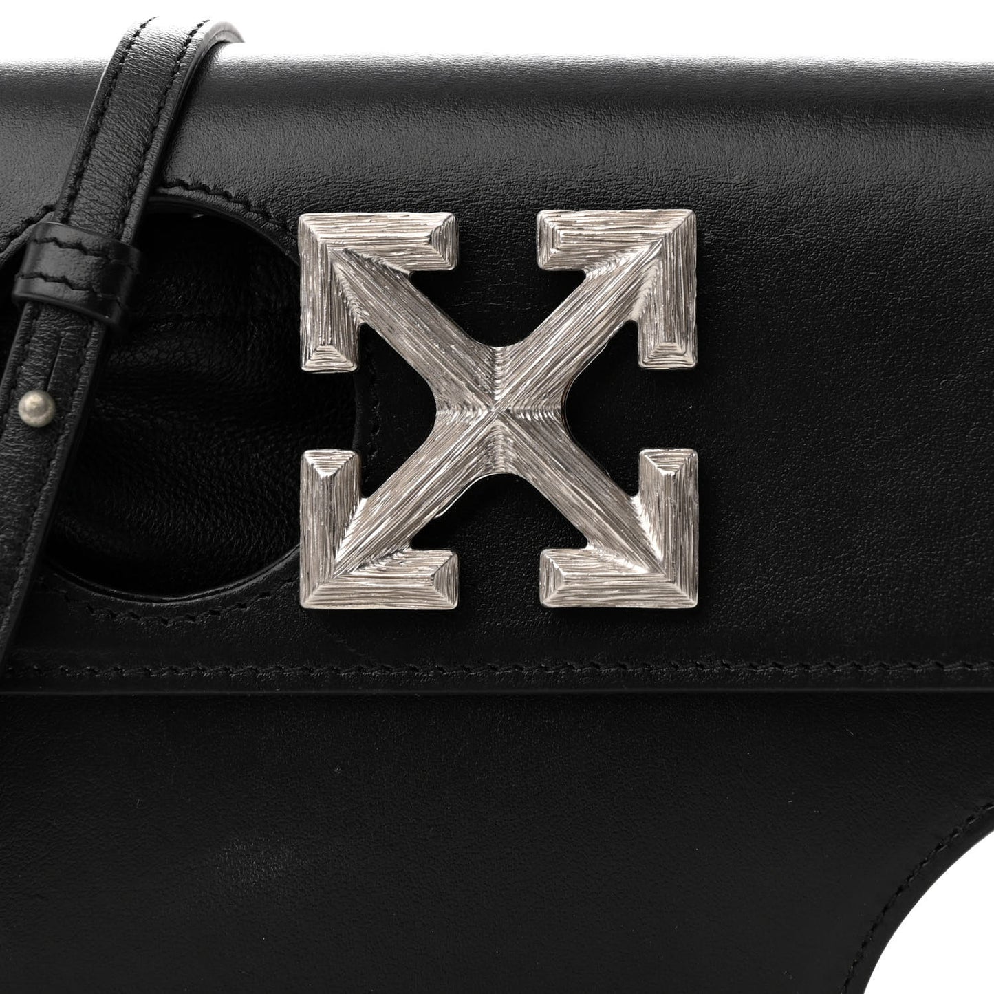 Calfskin Jitney 0.7 Meteor Bag Black