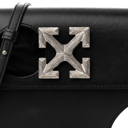 Off-White Calfskin Jitney 0.7 Meteor Bag Black 7 of 9