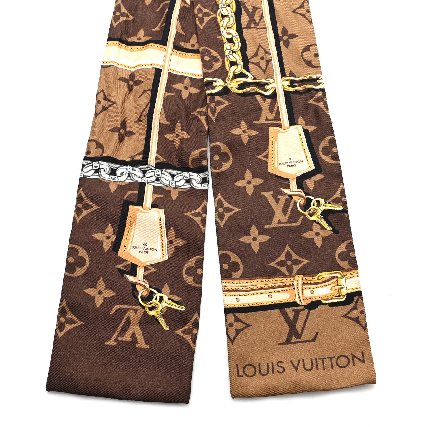 Silk Monogram Confidential Bandeau Brown