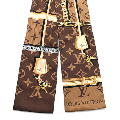 Louis Vuitton Silk Monogram Confidential Bandeau Brown 2 of 3