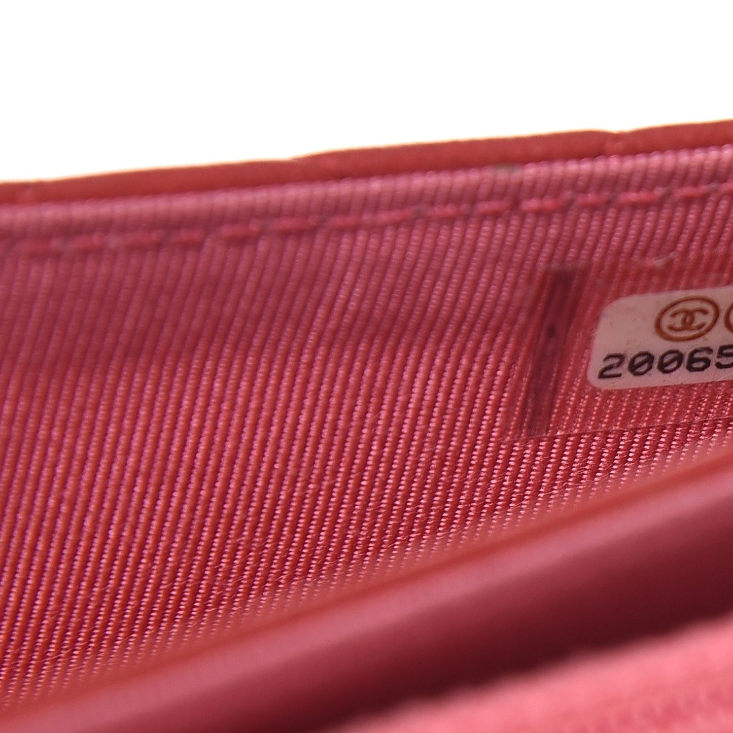 Lambskin Quilted Small Flap Wallet Red