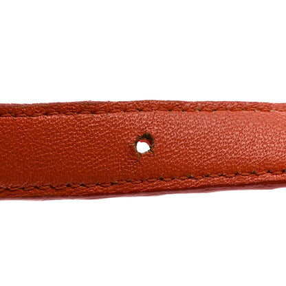 Celine Snakeskin Classic Box Flap Orange 21 of 24