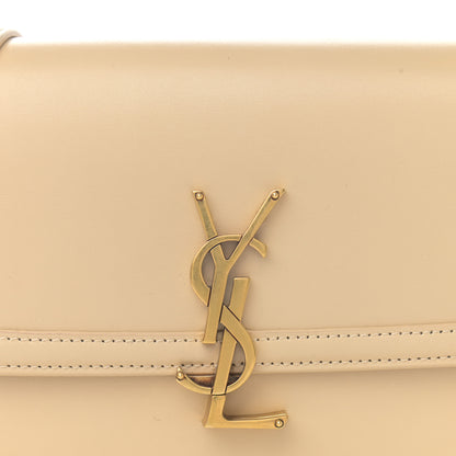 Saint Laurent Smooth Calfskin Small Solferino Satchel Ivory Natural 9 of 11