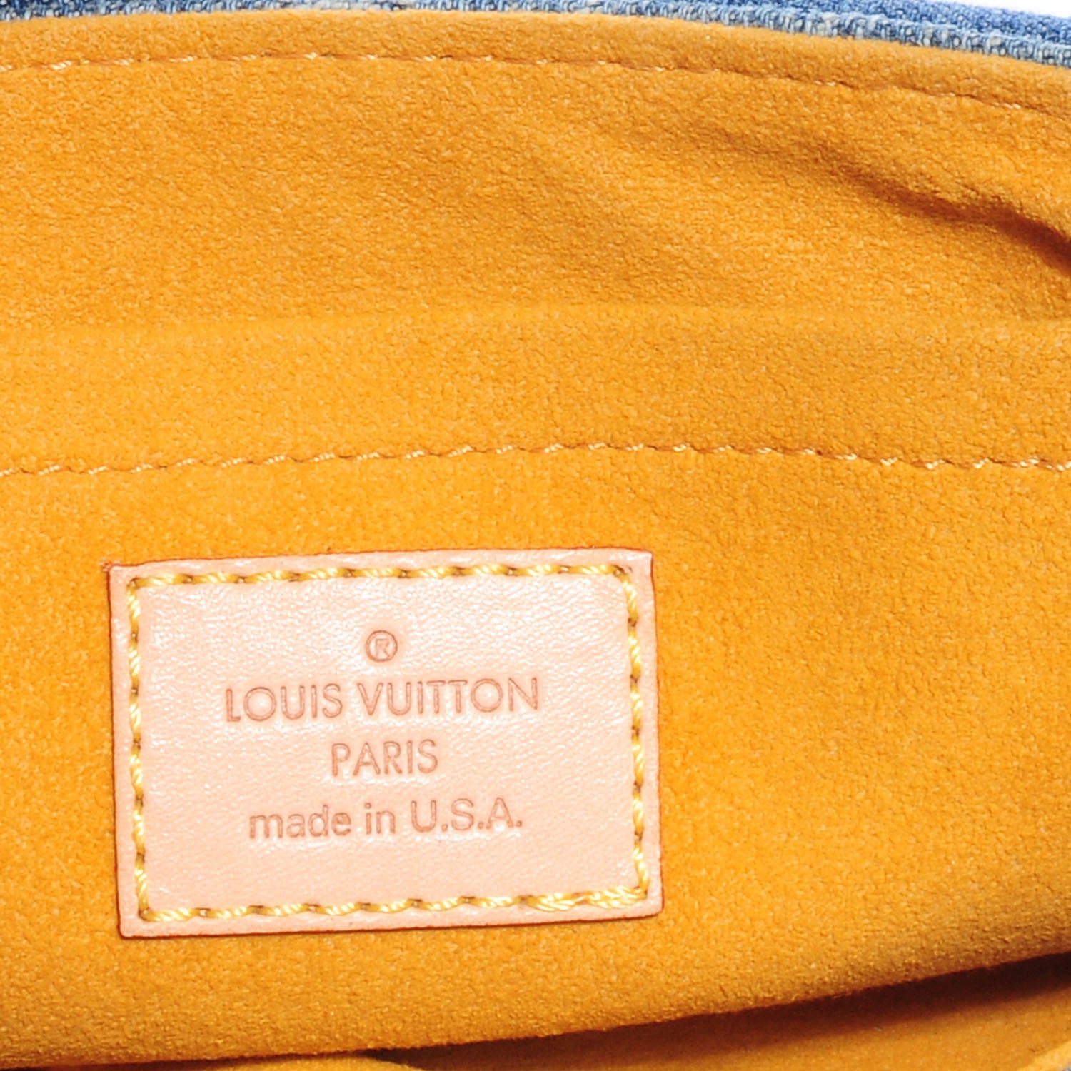 Louis Vuitton Monogram Denim Mini Pleaty Blue 6 of 7